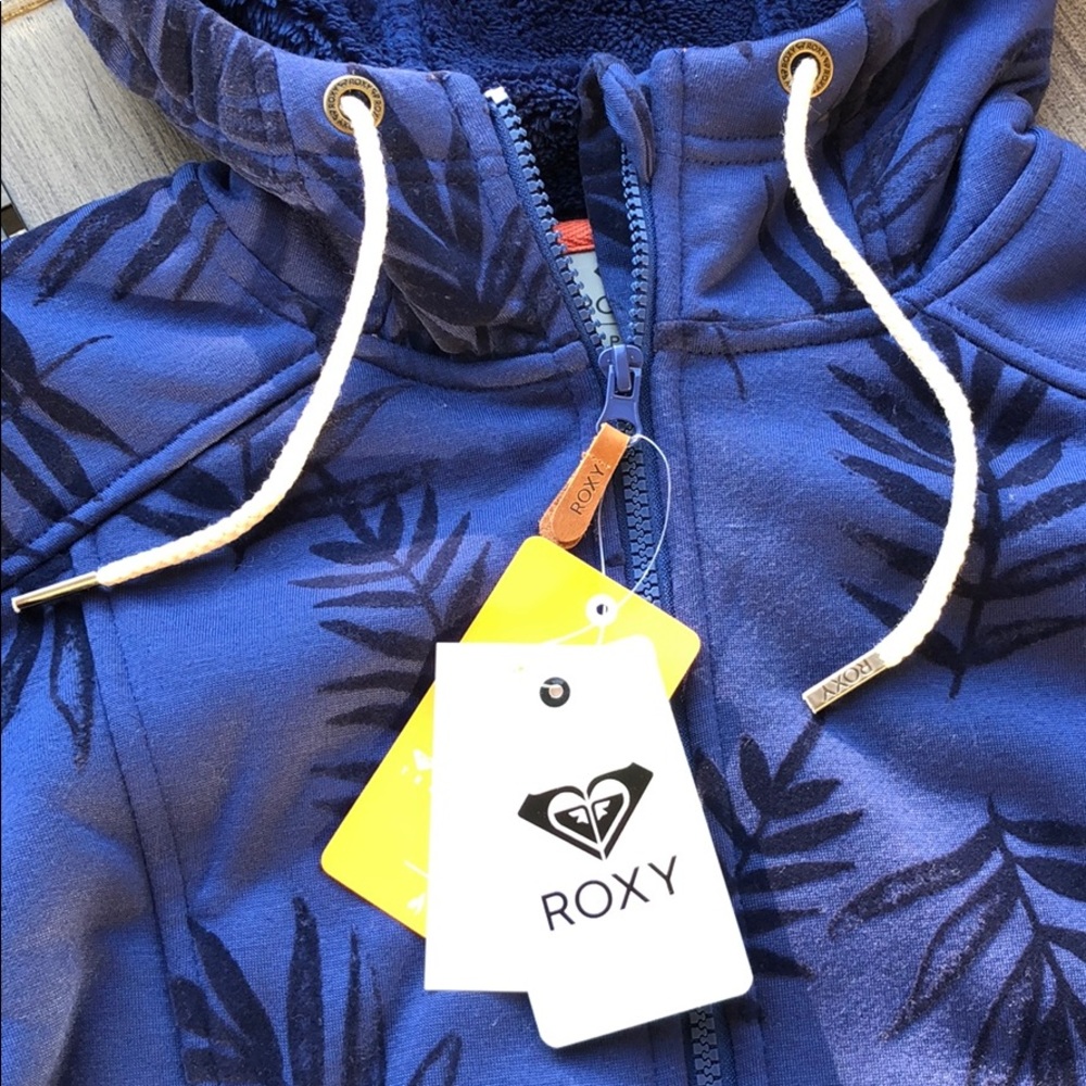 🌴🔆ROXY- FROST PRINTED ZIP UP HOODIE SWEATER🔆🌴 - Picture 10 of 16